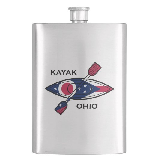Kayak Ohio Flag Flacon (Voorkant)