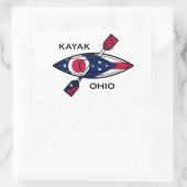 Kayak Ohio Flag Rechthoekige Sticker (Tas)