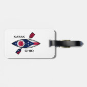 Kayak Ohio Vlag Bagagelabel (Achterkant horizontaal)