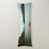 Kayak on River in Asia, Freedom Ahead Lichaamskussen (Achterkant (Verticaal))