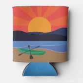 Kayak op het meer bij zonsondergang Kan Koeler (Voorkant)