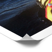 Kayak op waterposter poster (Hoek)