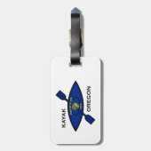 Kayak Oregon Flag Bagagelabel (Achterkant verticaal)