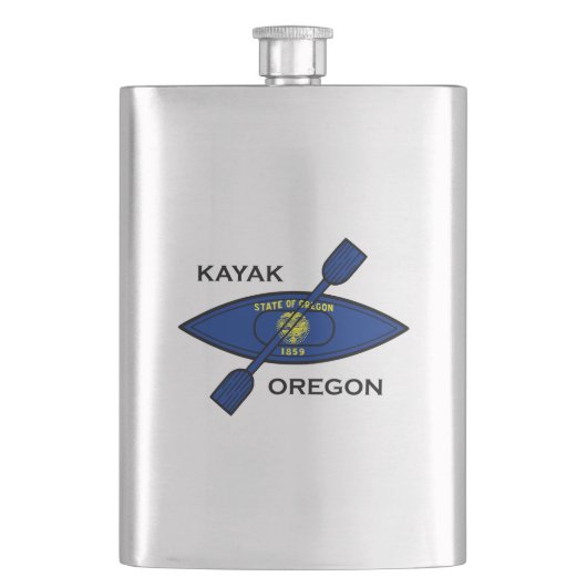 Kayak Oregon Flag Flacon (Voorkant)