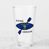 Kayak Oregon Flag Glas (Voorkant)