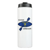 Kayak Oregon Flag Thermosbeker (Voorkant)