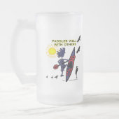 Kayak Paddles goed met anderen II Matglas Bierpul (Links)