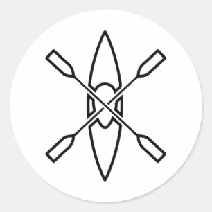 KAYAK PADDLES Kayaking Outfit Canoe Gear Kayaker Ronde Sticker