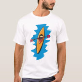 Kayak Peddel Watersport T-shirt (Voorkant)