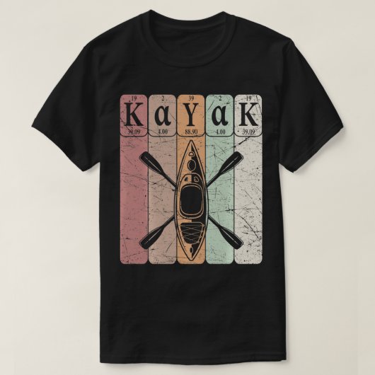 Kayak Periodic Table Elements Kayaking  Kay T-shirt (Design voorkant)