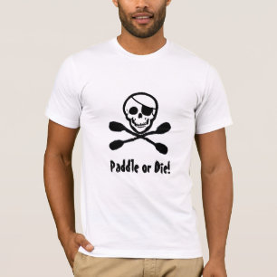 Kayak Pirate Jolly Roger T-Shirt