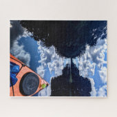 Kayak-reflecties op het meer legpuzzel (Horizontaal)