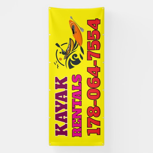 Kayak Rentals aangepaste banner (Verticaal)