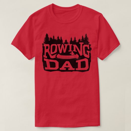 Kayak Rowing Dad T-shirt (Design voorkant)
