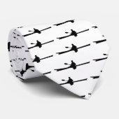 Kayak Silhouette Stropdas (Opgerold)