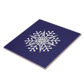 Kayak Snowflake trivet Tegeltje (Zijkant)
