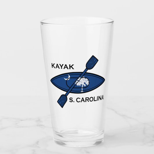 Kayak South Carolina Flag Glas (Voorkant)