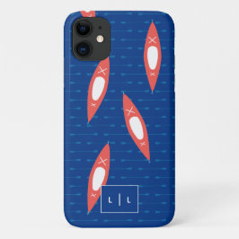 Kayak Specialized Monogram Blue Coral Modern Case-Mate iPhone Case
