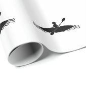Kayak Stick Man Logo Cadeaupapier (Rol Hoek)