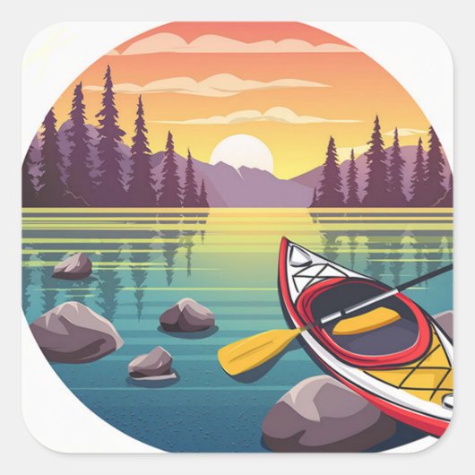 Kayak Sticker (Voorkant)