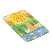 Kayak Sunrise met zeehonden Happy Place Magneet (Rechterzijde)