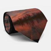 Kayak Sunset Impressionist Stropdas (Opgerold)