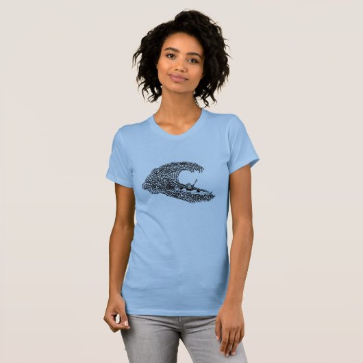 Kayak Surfer T-shirt (Voorkant volledig)