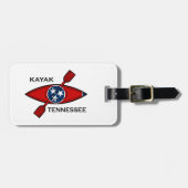Kayak Tennessee Flag Bagagelabel (Voorkant horizontaal)