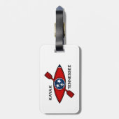Kayak Tennessee Flag Bagagelabel (Achterkant verticaal)