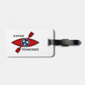 Kayak Tennessee Flag Bagagelabel (Achterkant horizontaal)