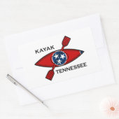 Kayak Tennessee Flag Rechthoekige Sticker (Envelop)