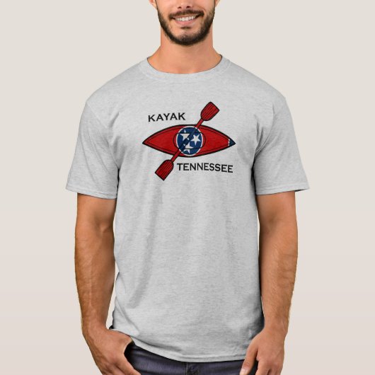 Kayak Tennessee Flag T-shirt (Voorkant)