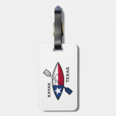 Kayak Texas Flag Bagagelabel (Achterkant verticaal)