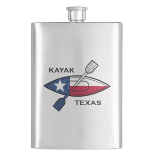 Kayak Texas Flag Flacon