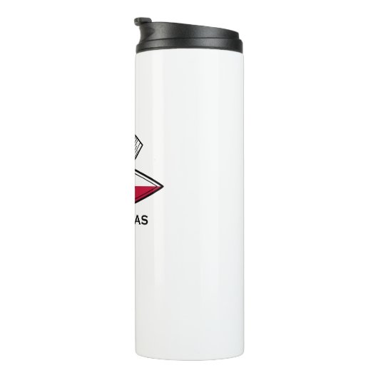 Kayak Texas Flag Thermosbeker (Geroteerd rechts)