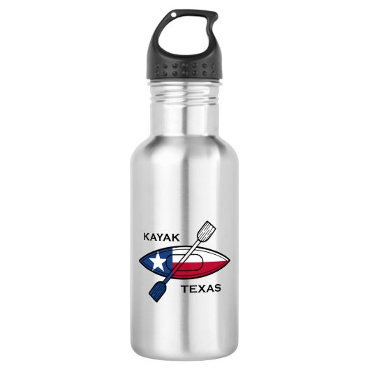 Kayak Texas Flag Waterfles (Voorkant)
