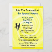 Kayak Threadful Joyful Party Uitnodiging (Achterkant)