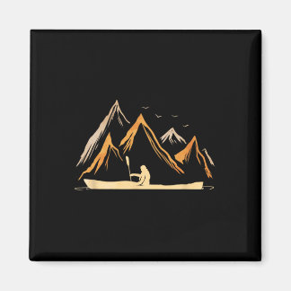 Kayak Vintage Cadeau Voor Rivier Kayak Trip Kayak  Magneet