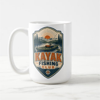 Kayak Visclub - Vintage Retro Buitenvisserij Koffiemok