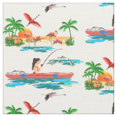 Kayak Vissen Fabric Stof (Close Up)