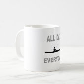 Kayak Vist elke dag Koffiemok (Voorkant links)