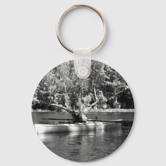 kayak vrouw sleutelhanger (Voorkant)