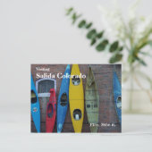 Kayak Wall Briefkaart (Staand voorkant)