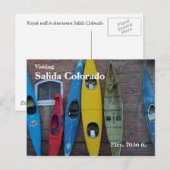 Kayak Wall Briefkaart (Voorkant / Achterkant)