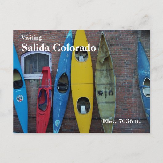 Kayak Wall Briefkaart (Voorkant)