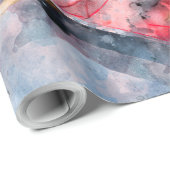 Kayak-waterverf Cadeaupapier (Rol Hoek)