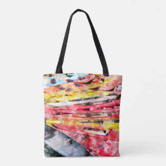 Kayak-waterverf Tote Bag