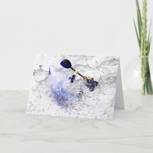 Kayak Wenskaart Kaart (Voorkant)