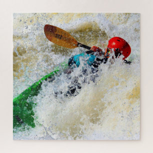 Kayak Whitewater Adrenaline Rush - 20x20 Legpuzzel