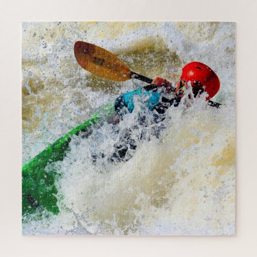 Kayak Whitewater Adrenaline Rush - 20x20 Legpuzzel (Verticaal)
